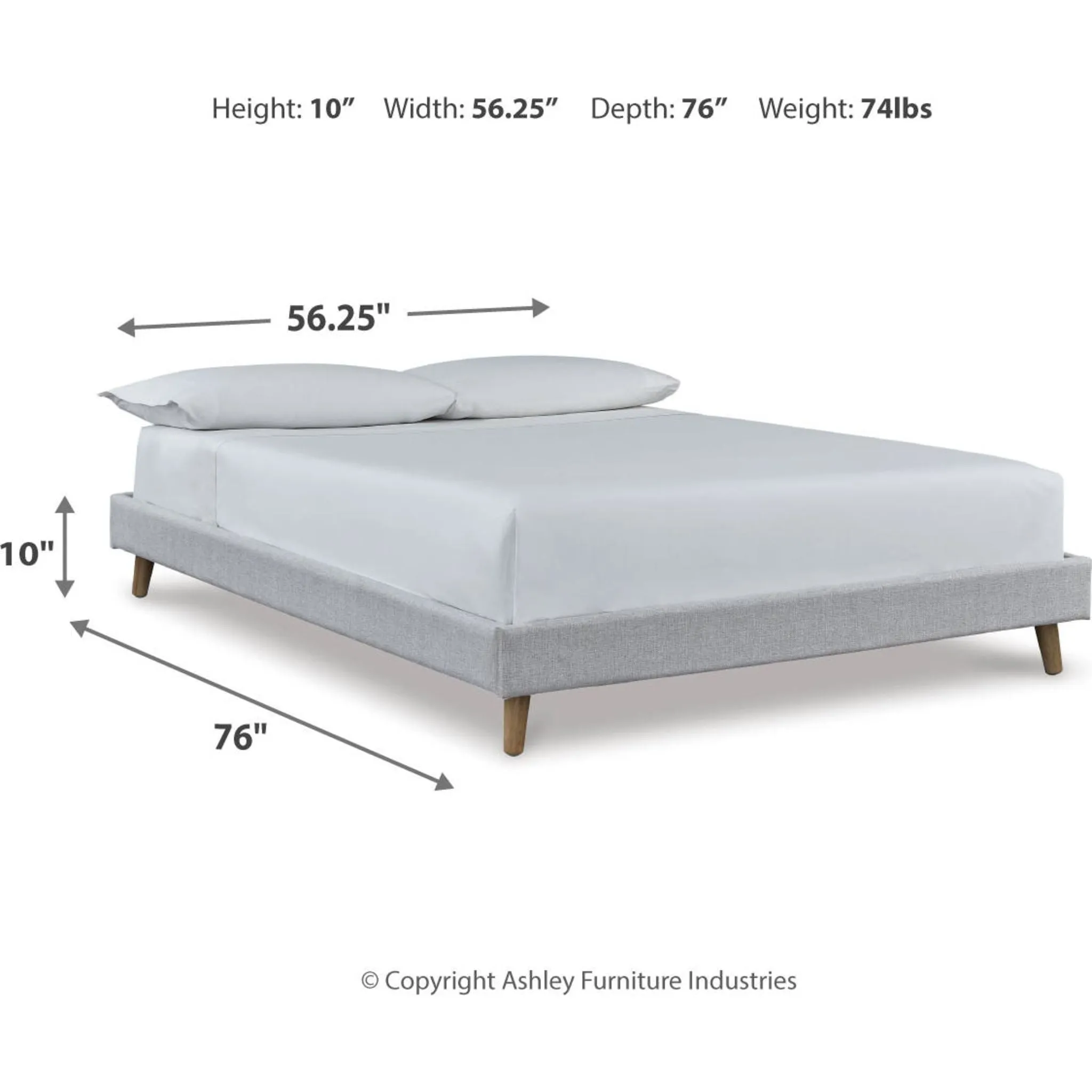 Tannally Full Platform Bed - Beige